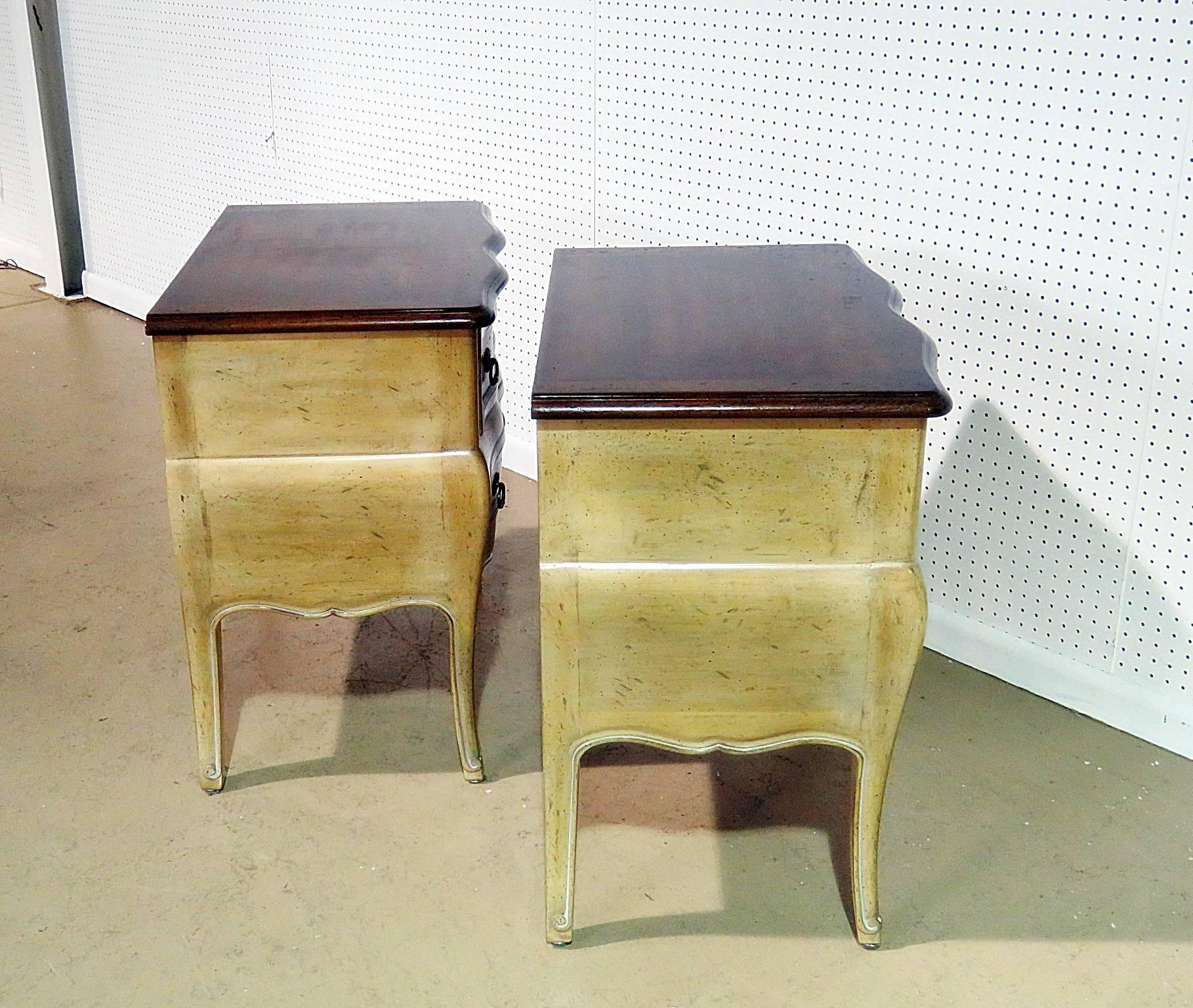 20th Century Pair of French Auffray Nightstands