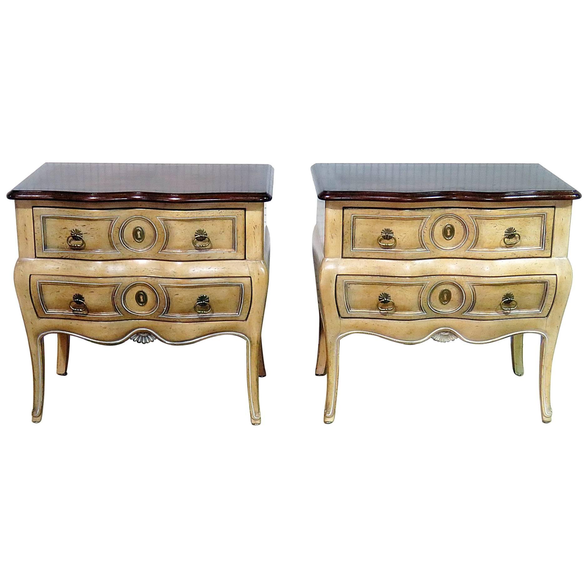 Pair of French Auffray Nightstands