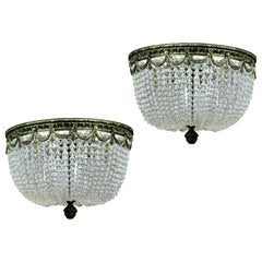 Pair of French Bag Chandeliers