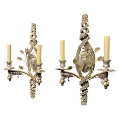 Pair of French Bagues Sconces, Circa 1930s