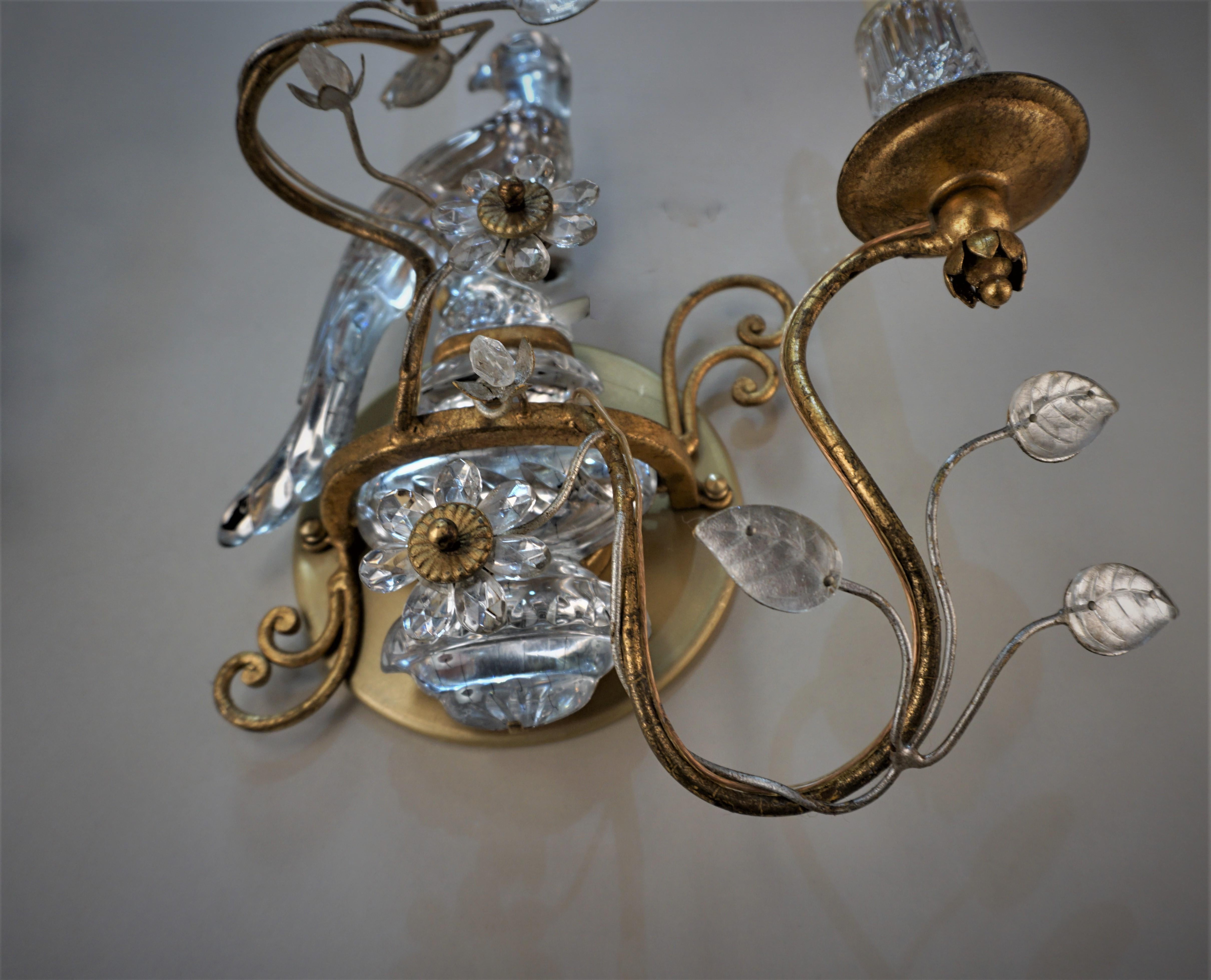 Pair of French Bagues Wall Sconce For Sale 2