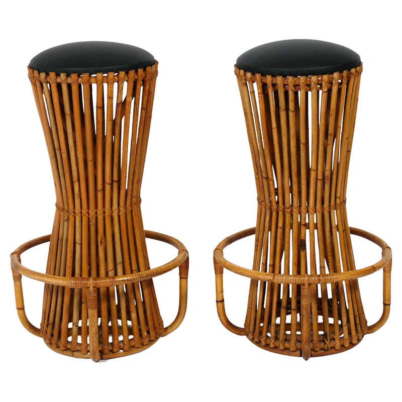 Set of Four Seasons Bar Stools by Mies van der Rohe by Gratz at 1stDibs ...