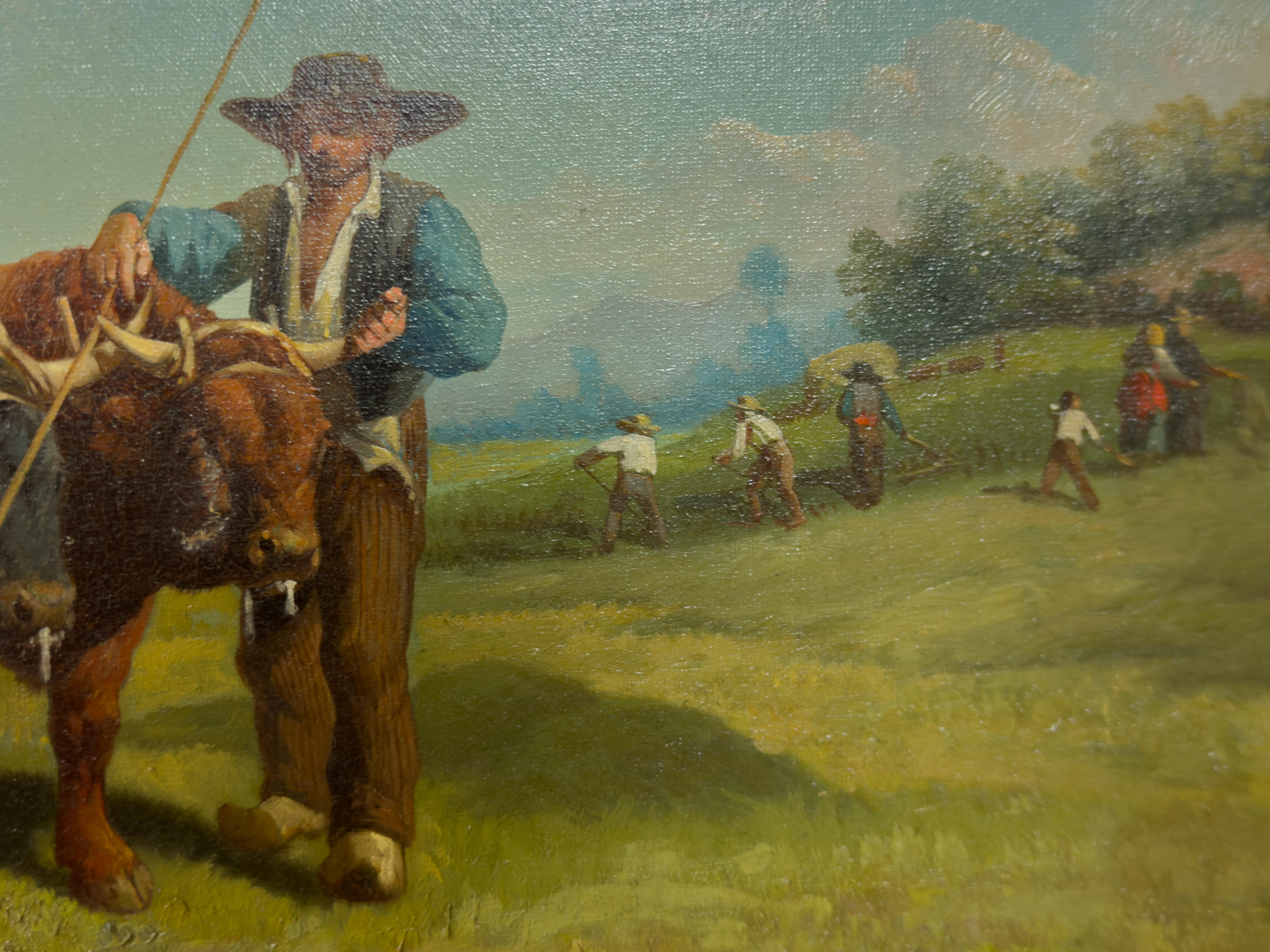 Coppia di dipinti francesi di Barbizon, dopo Rosa Bonheur e Charles Ceramano in vendita 2
