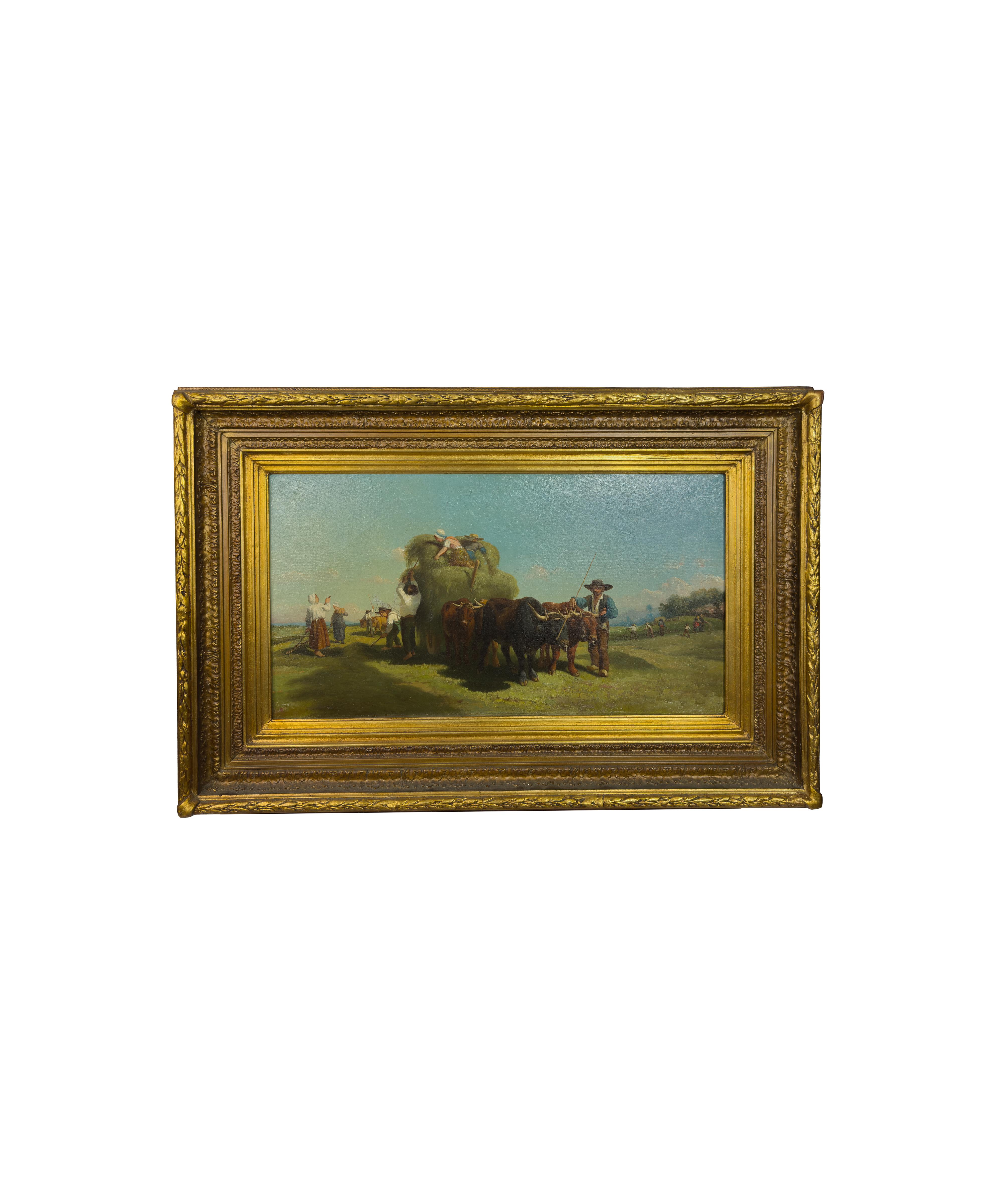Coppia di dipinti francesi di Barbizon, dopo Rosa Bonheur e Charles Ceramano in vendita 5