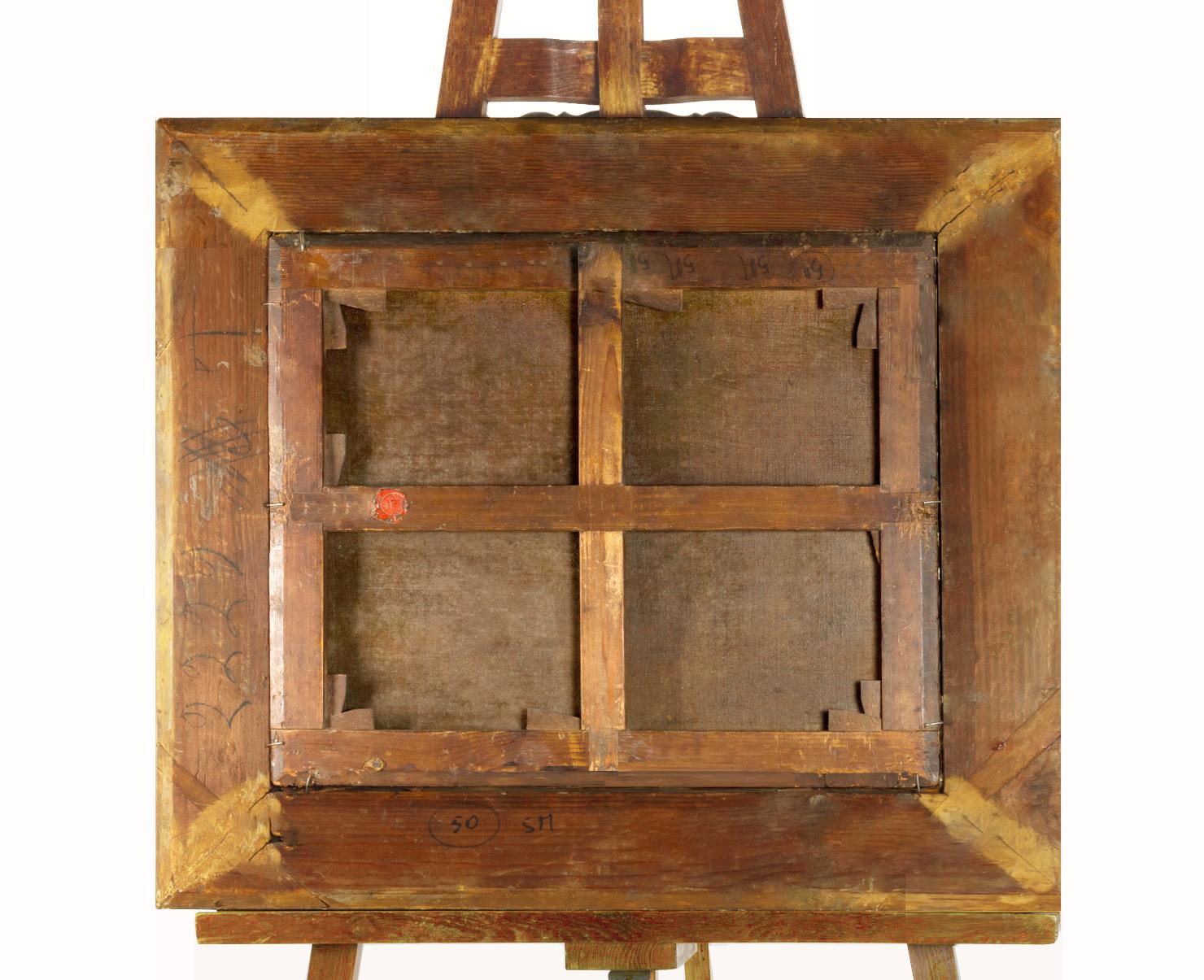 Paire de peintures à l'huile baroques françaises, d'après Jean-Antoine Watteau en vente 6