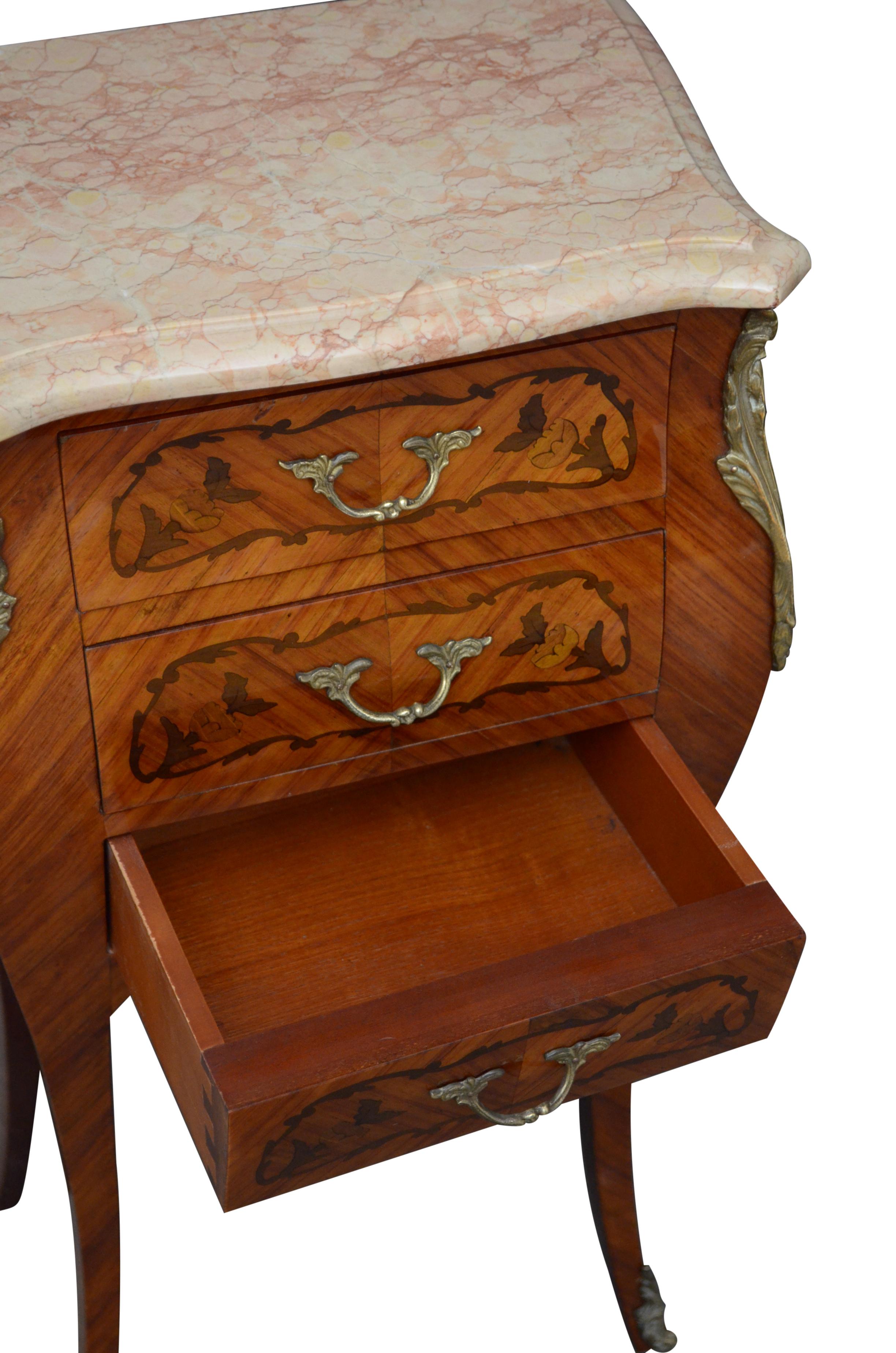 Pair of French Bedside Cabinets 4