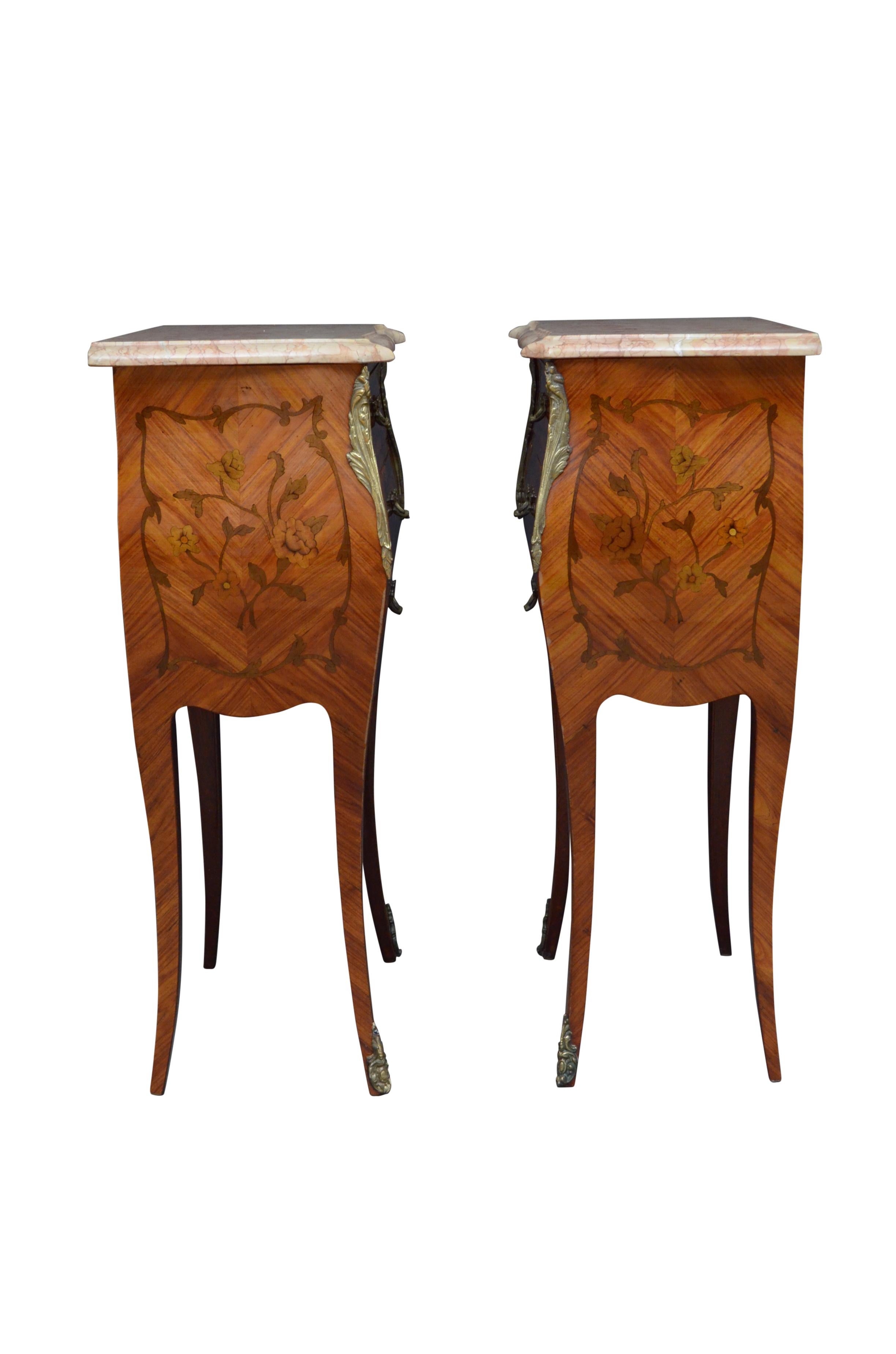 Pair of French Bedside Cabinets 5
