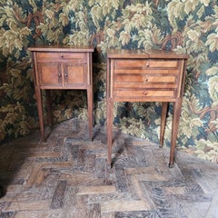 Pair of French bedside cabinets