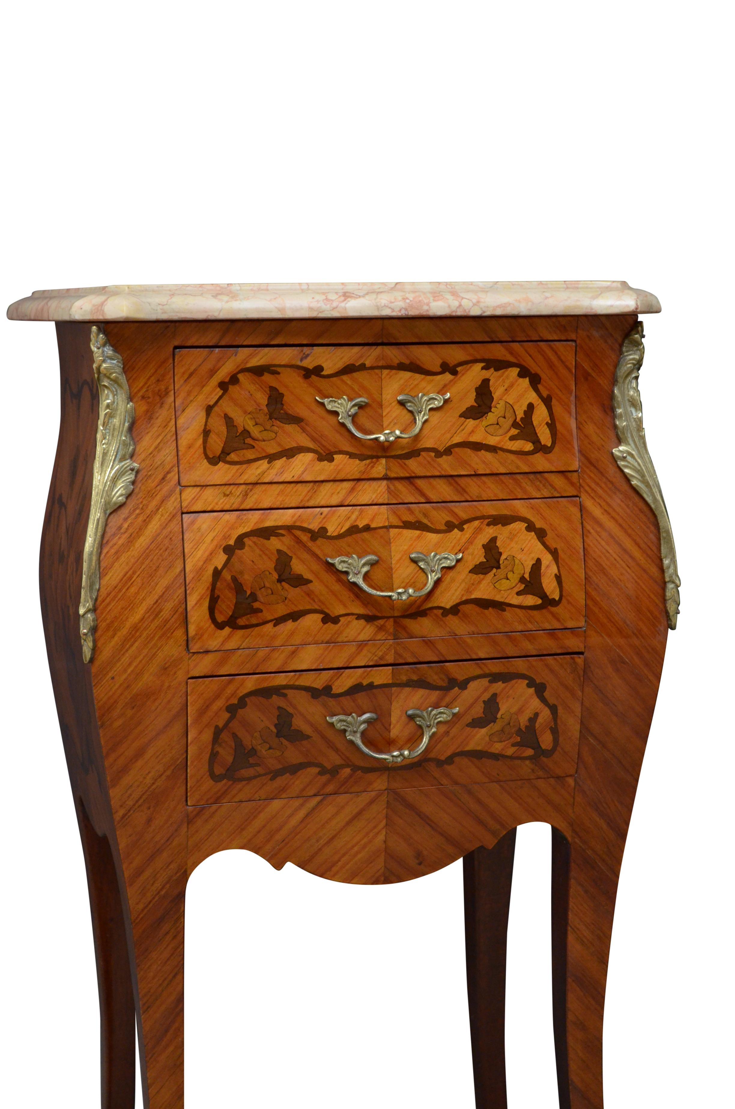Kingwood Pair of French Bedside Cabinets