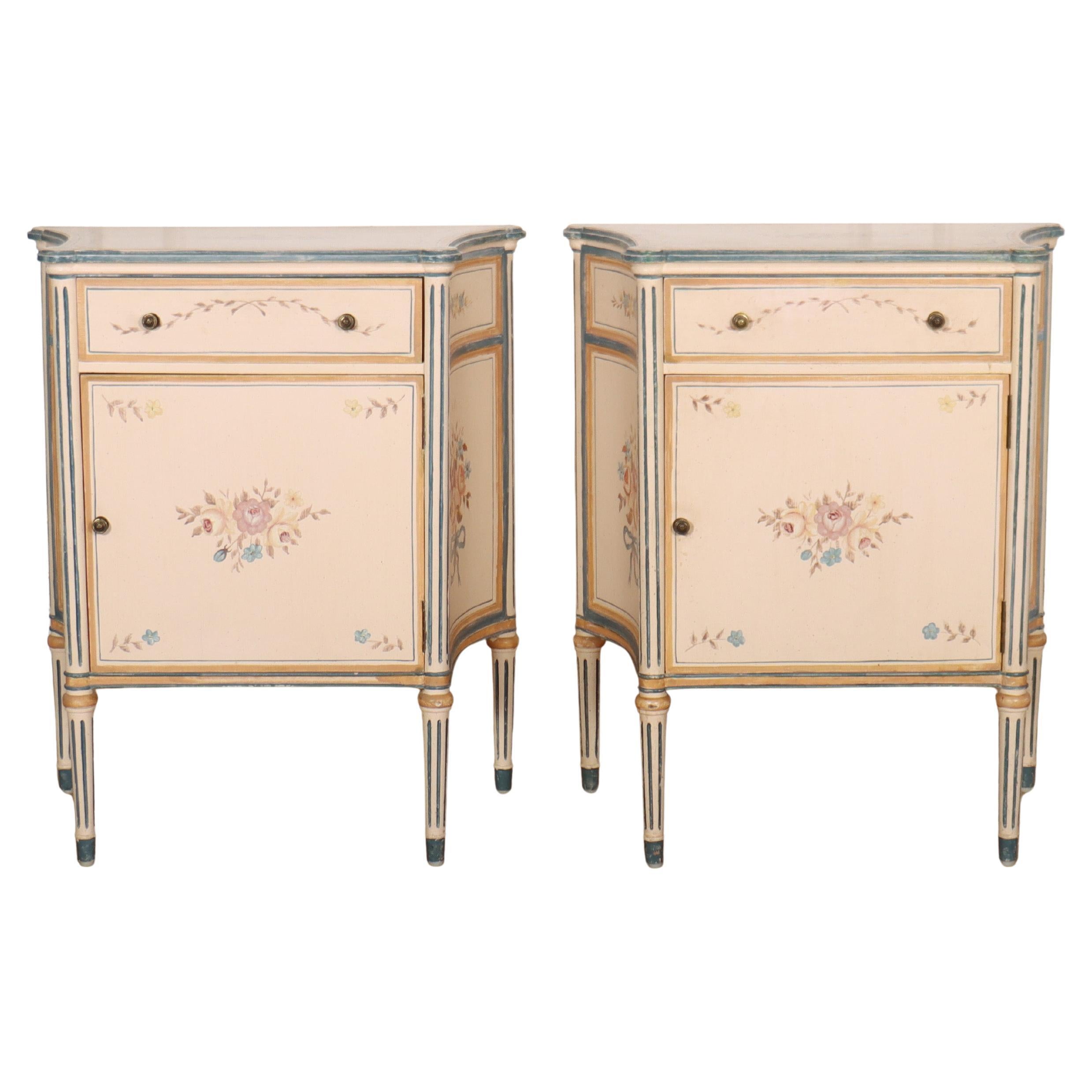 Pair of French Bedside Cabinets