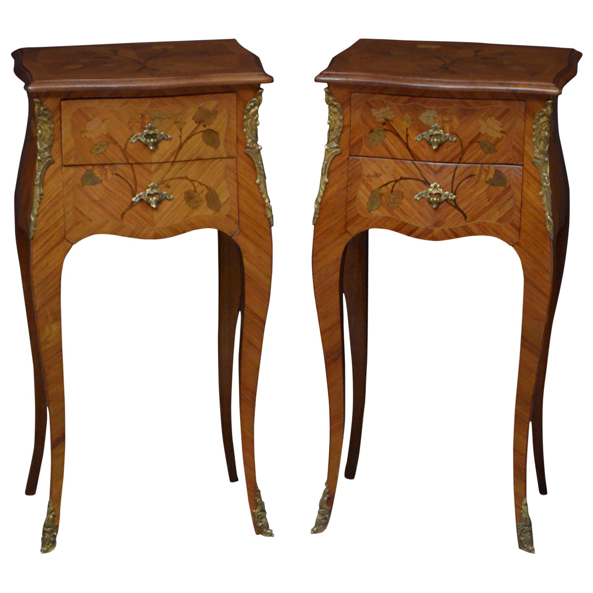 Pair of French Bedside Cabinets in Kingwood