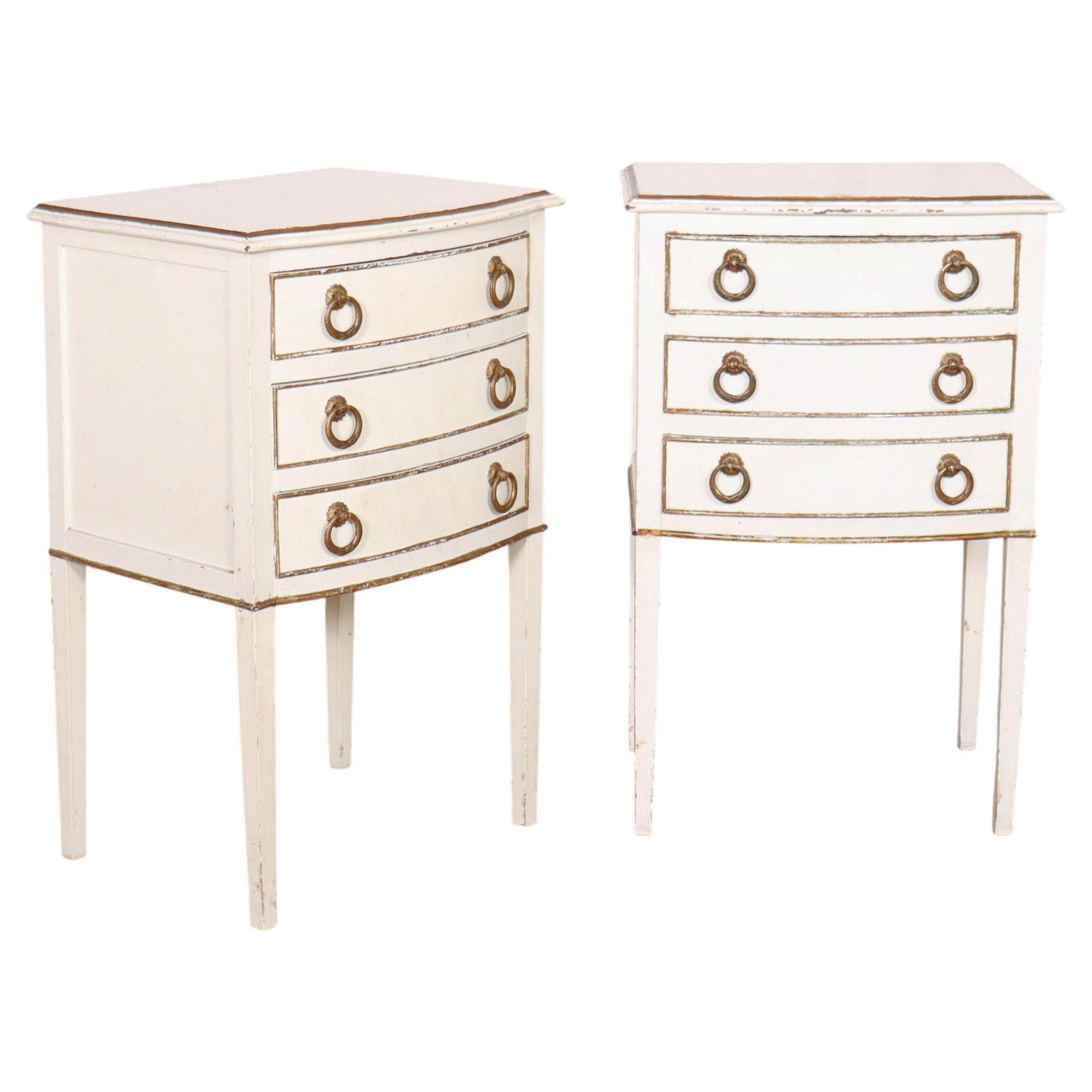 Pair of French Bedside Chests