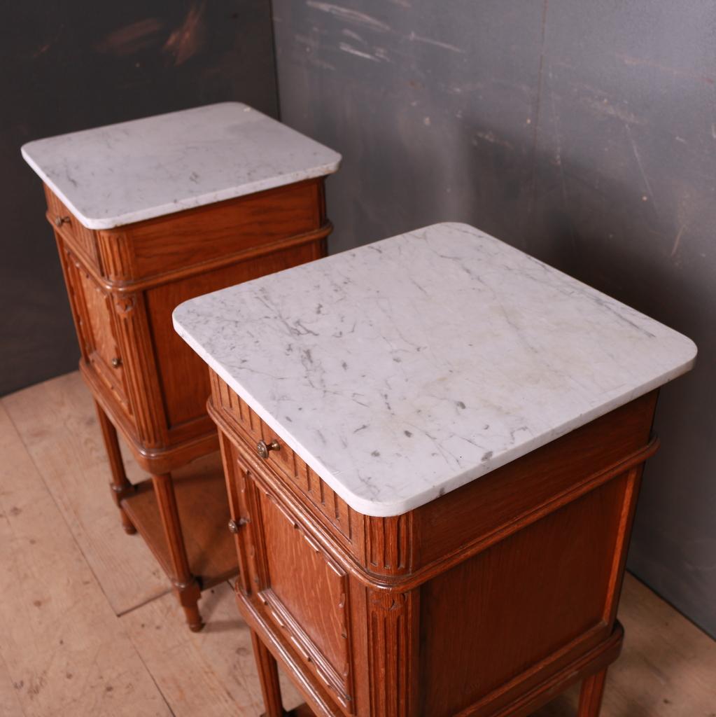 Pair of French Bedside Cupboards 1