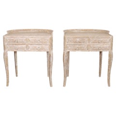Antique Pair of French Bedside Tables