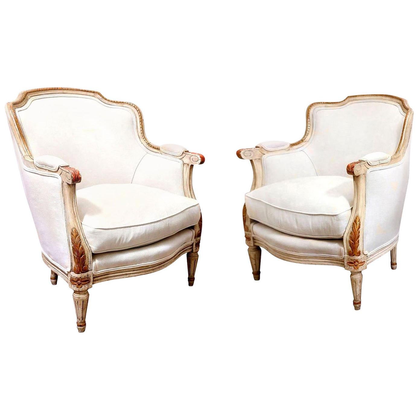 Pair of French Bergères
