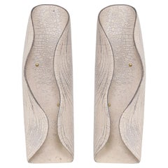 Pair of French Bespoke Ceramic Sconces