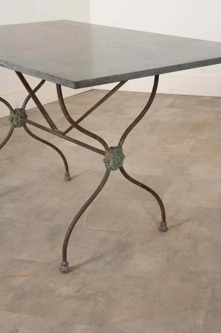 Cast Pair of French Bistro Tables For Sale
