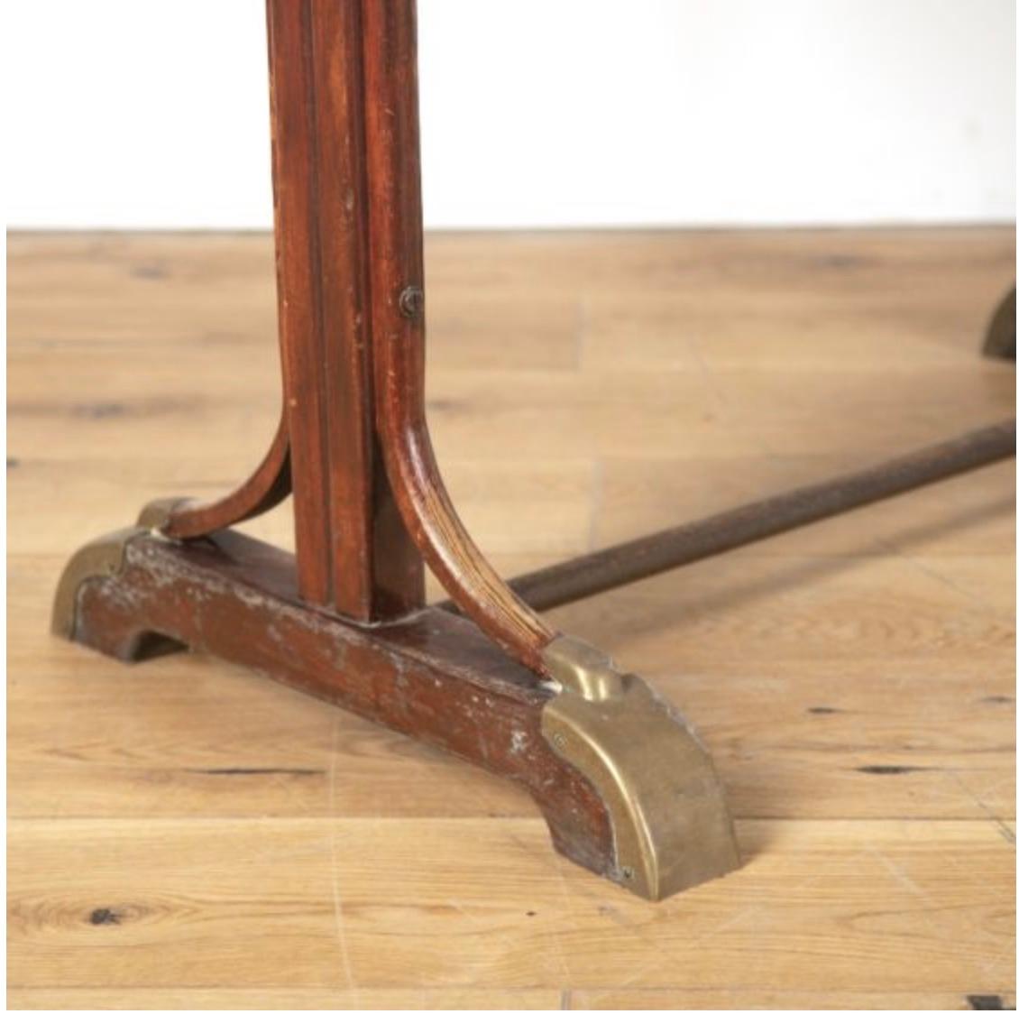 Brass Pair of French Bistro Tables For Sale