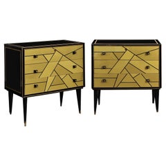 Pair of French Art Deco Style Chest of Drawers 