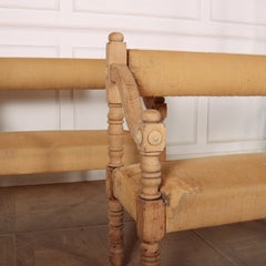 Pair of French Bleached Oak Settles