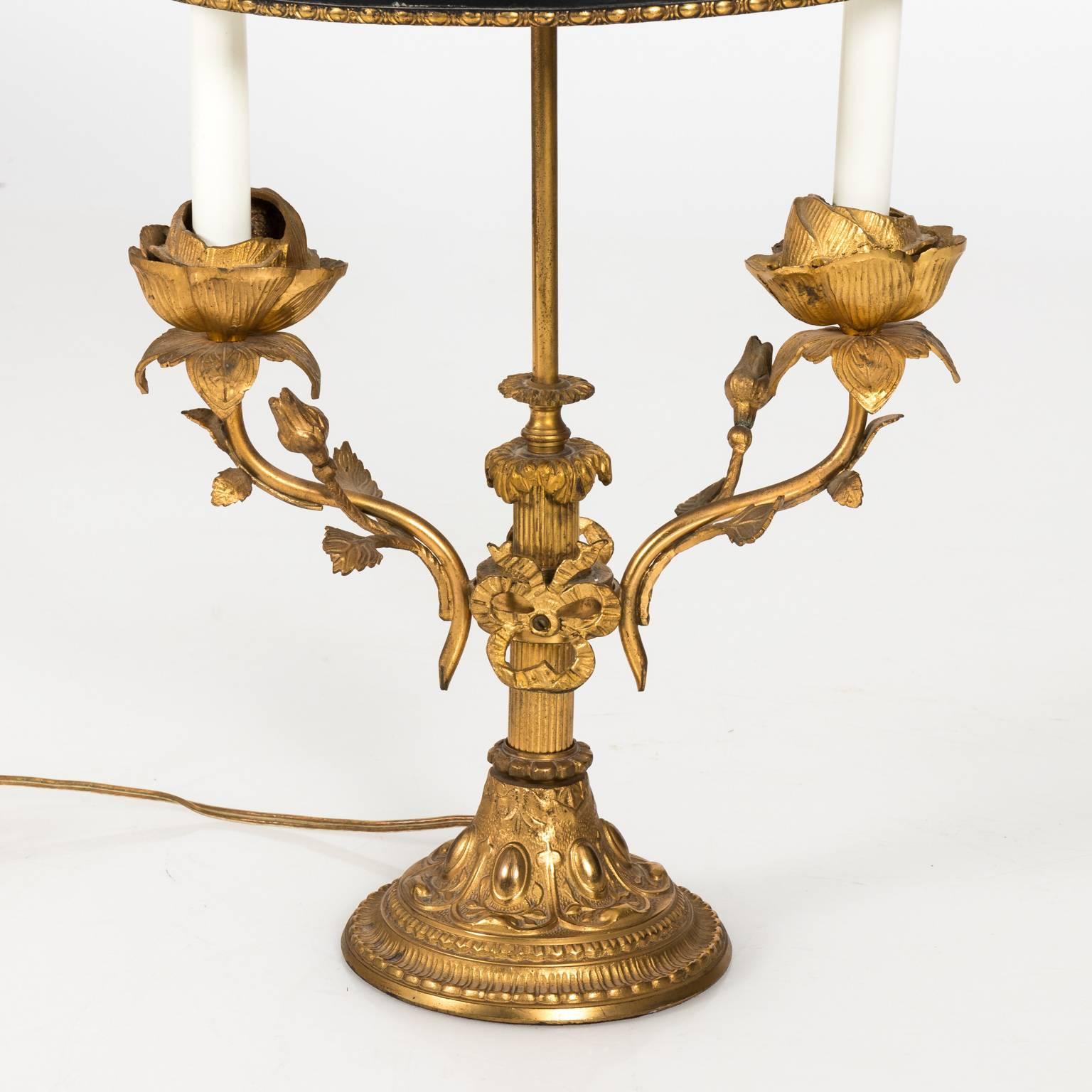 Pair of French Bouillotte Lamps In Good Condition In Stamford, CT