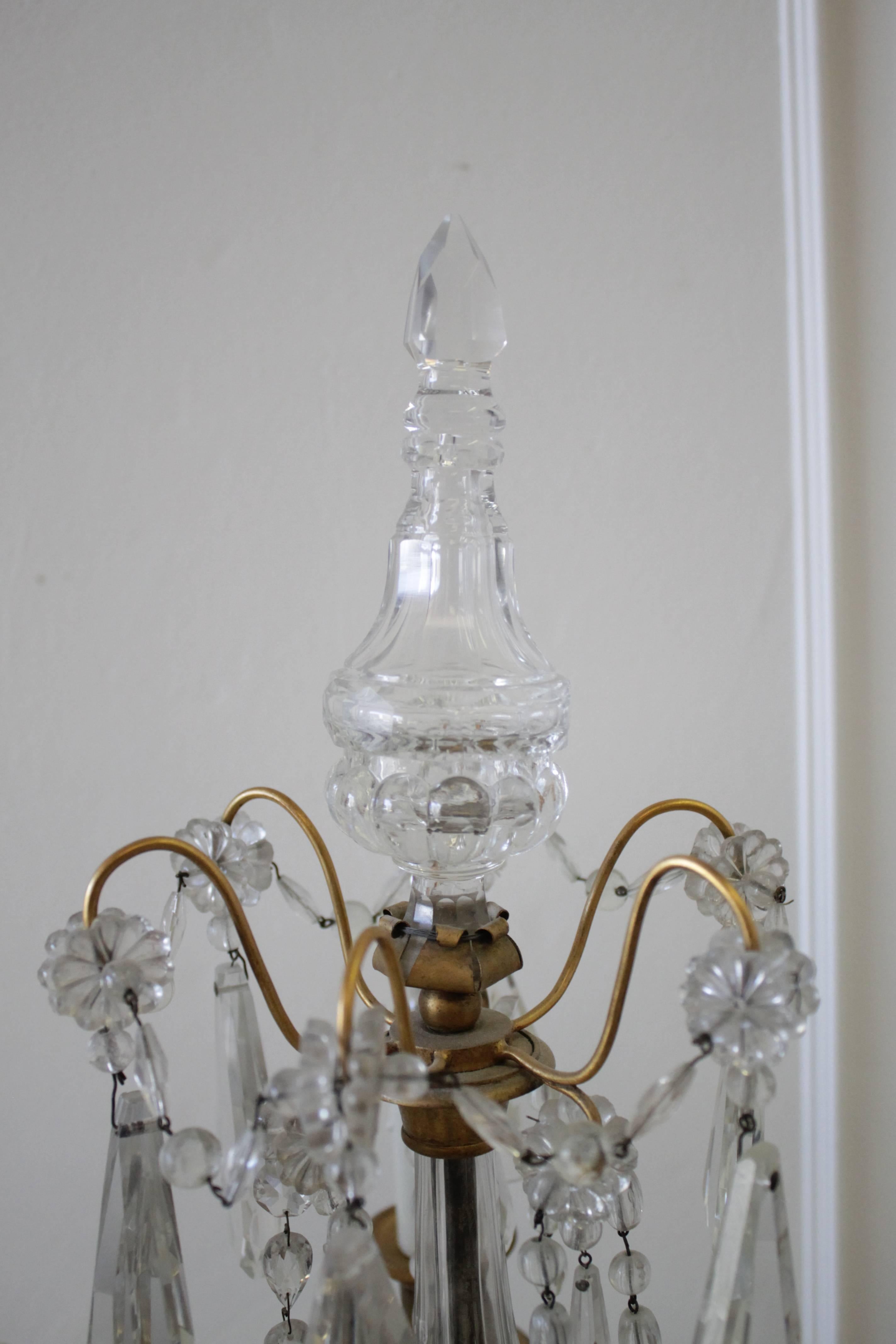 vintage chandelier table lamp