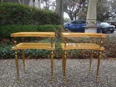 Pair of French Tables Inspired by Jacques Adnet