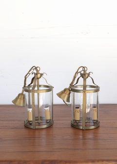 Pair of French Brass Lanterns