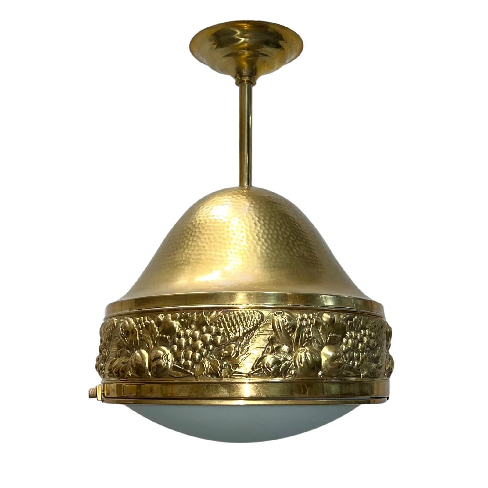 Early 20th Century Pair of French Brass Light Fixtures, Sold Individually For Sale