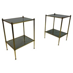 Pair of French Brass Side Tables
