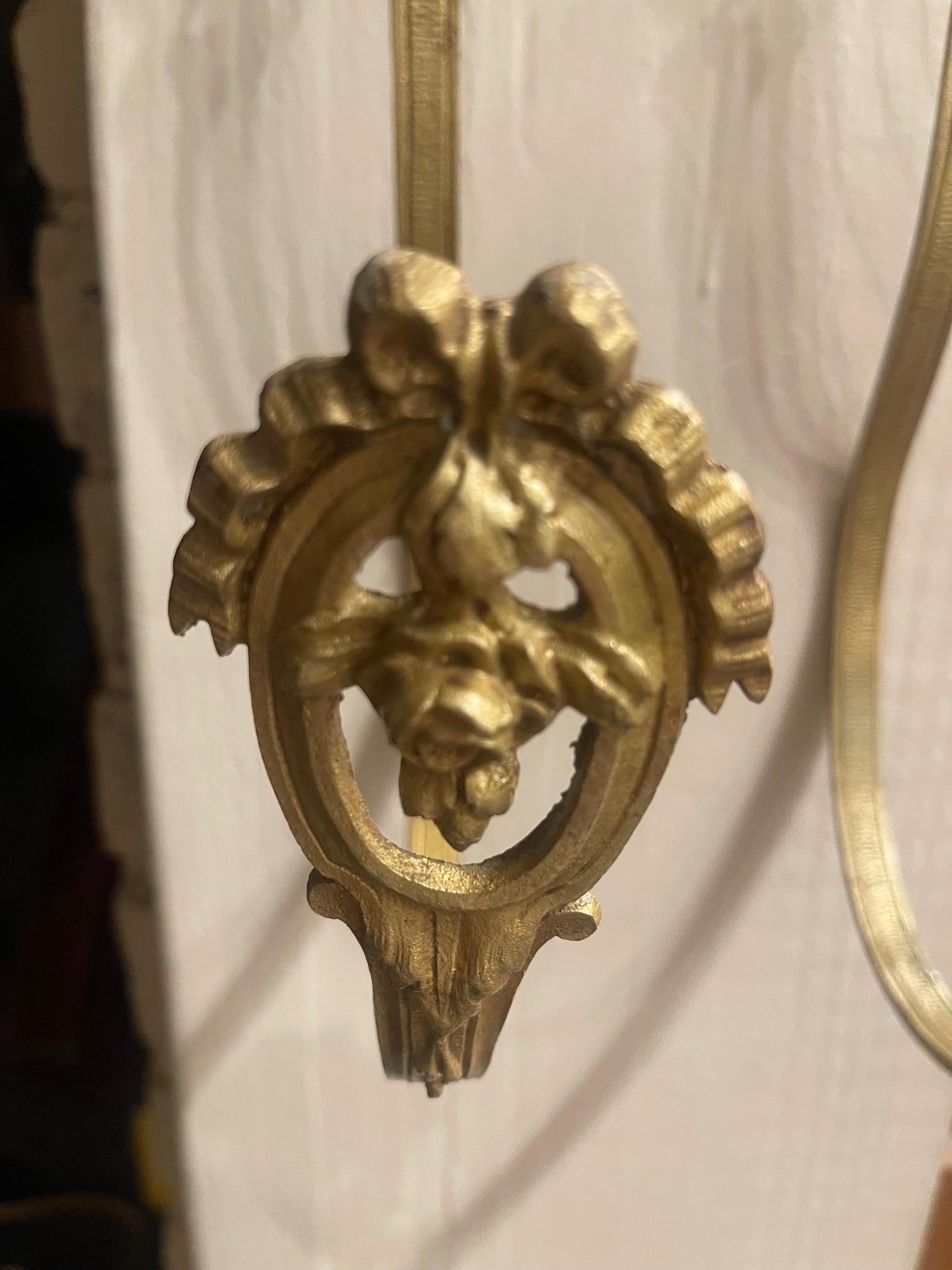Pair of French Bronze and Brass Curtain Tiebacks or Curtain Holder, 19th Century For Sale 3