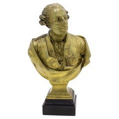 Pair of French Bronze Busts of Louis XVI and Marie Antoinette