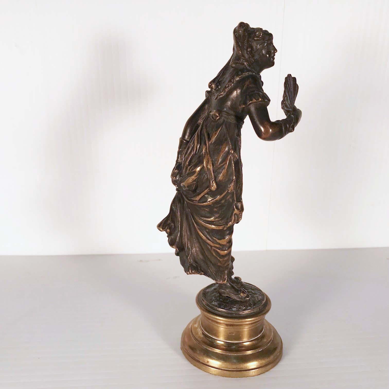 Pair of French Bronze Figures For Sale 7