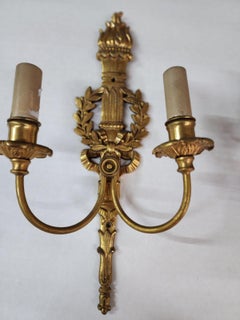 Pair of French Bronze Sconces