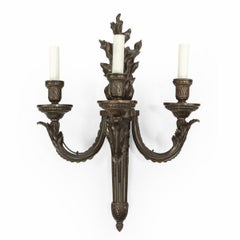 Pair of French Bronze Wall-Lights