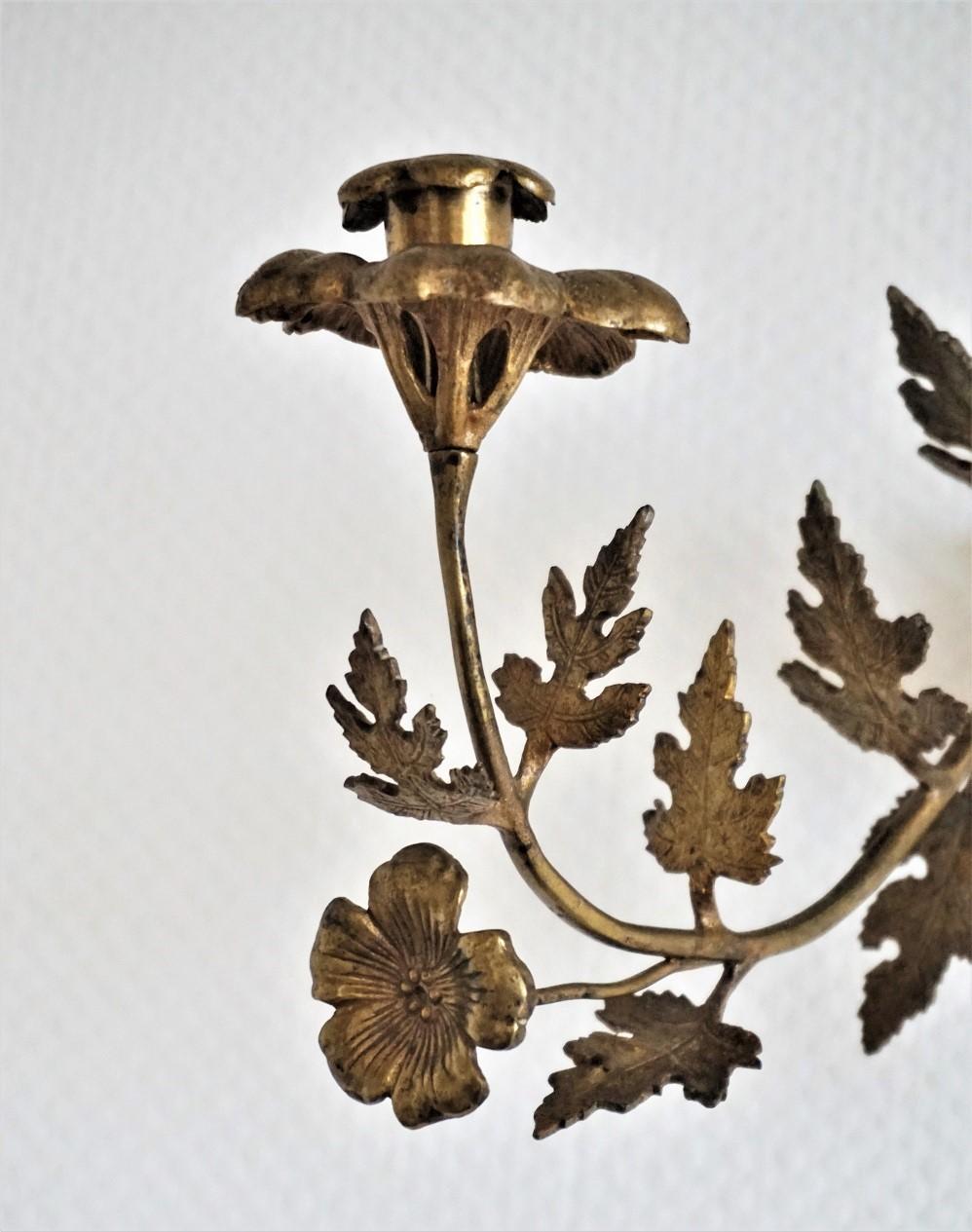 Pair of French Bronze Wall Sconces, Late 19th Century 2