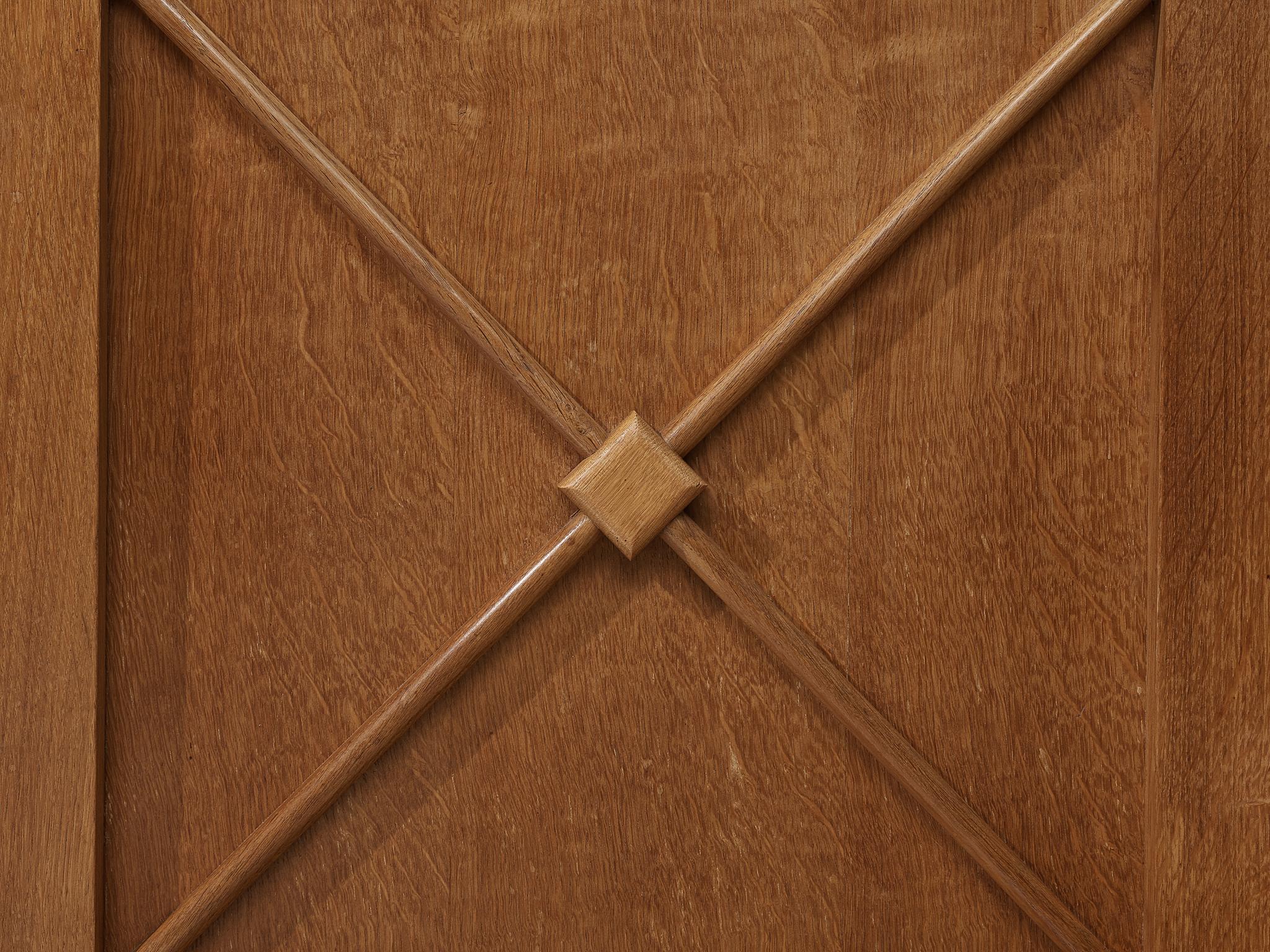 Pair of French Cabinets in Oak, 1960s 5