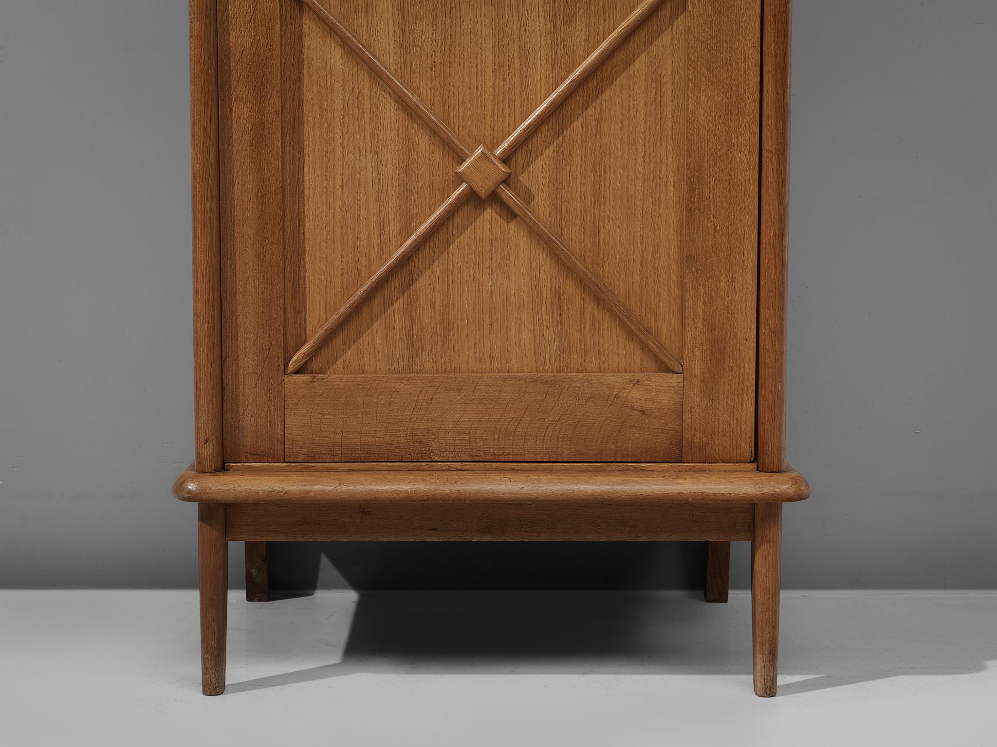 Pair of French Cabinets in Oak, 1960s 3