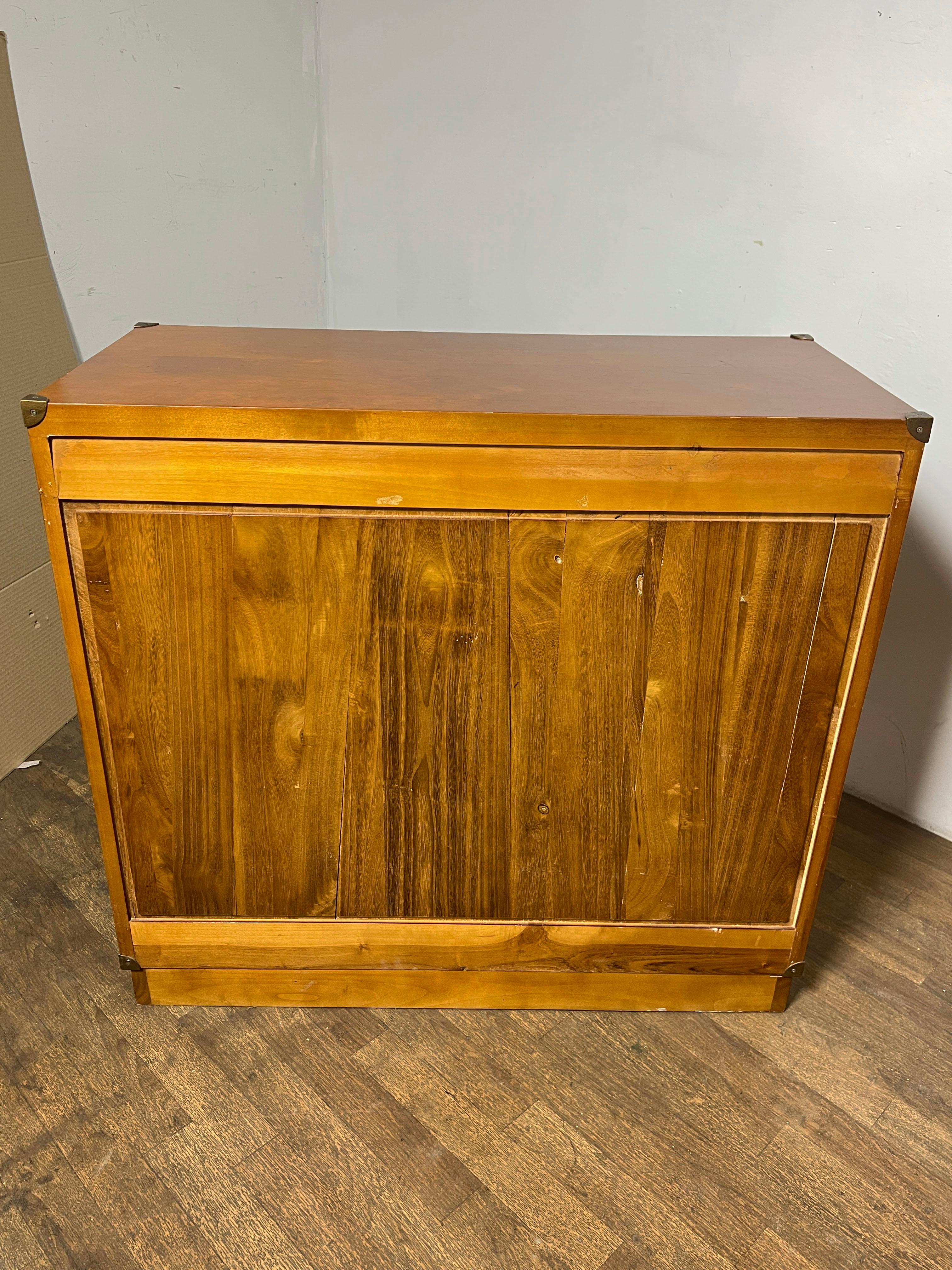 Pair Of French Campaign Style Chests Circa 1970s For Sale 7