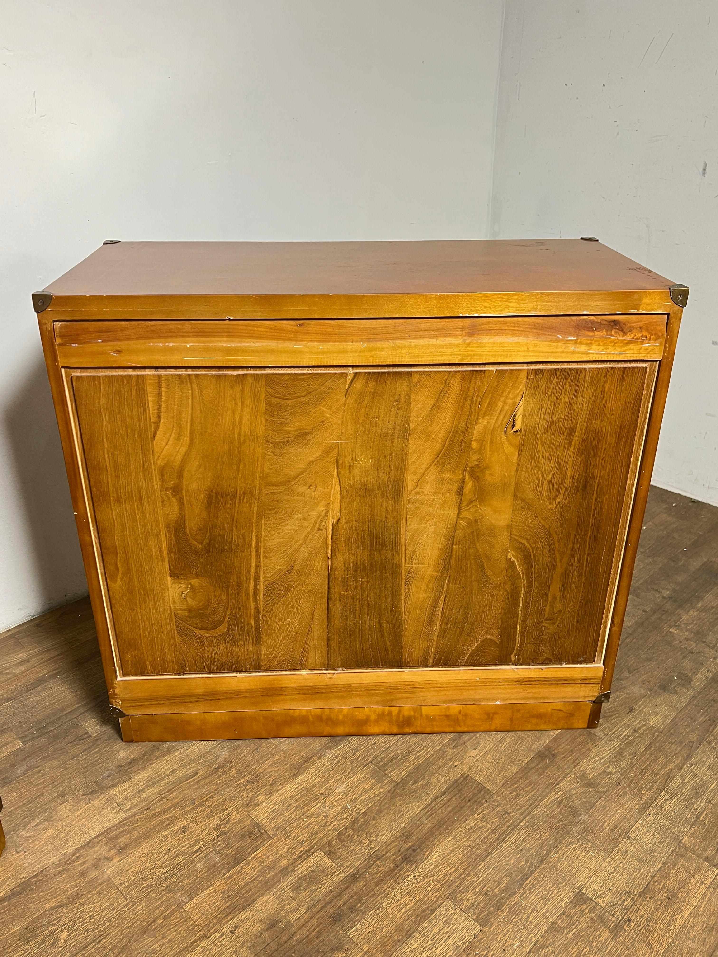 Pair Of French Campaign Style Chests Circa 1970s For Sale 8