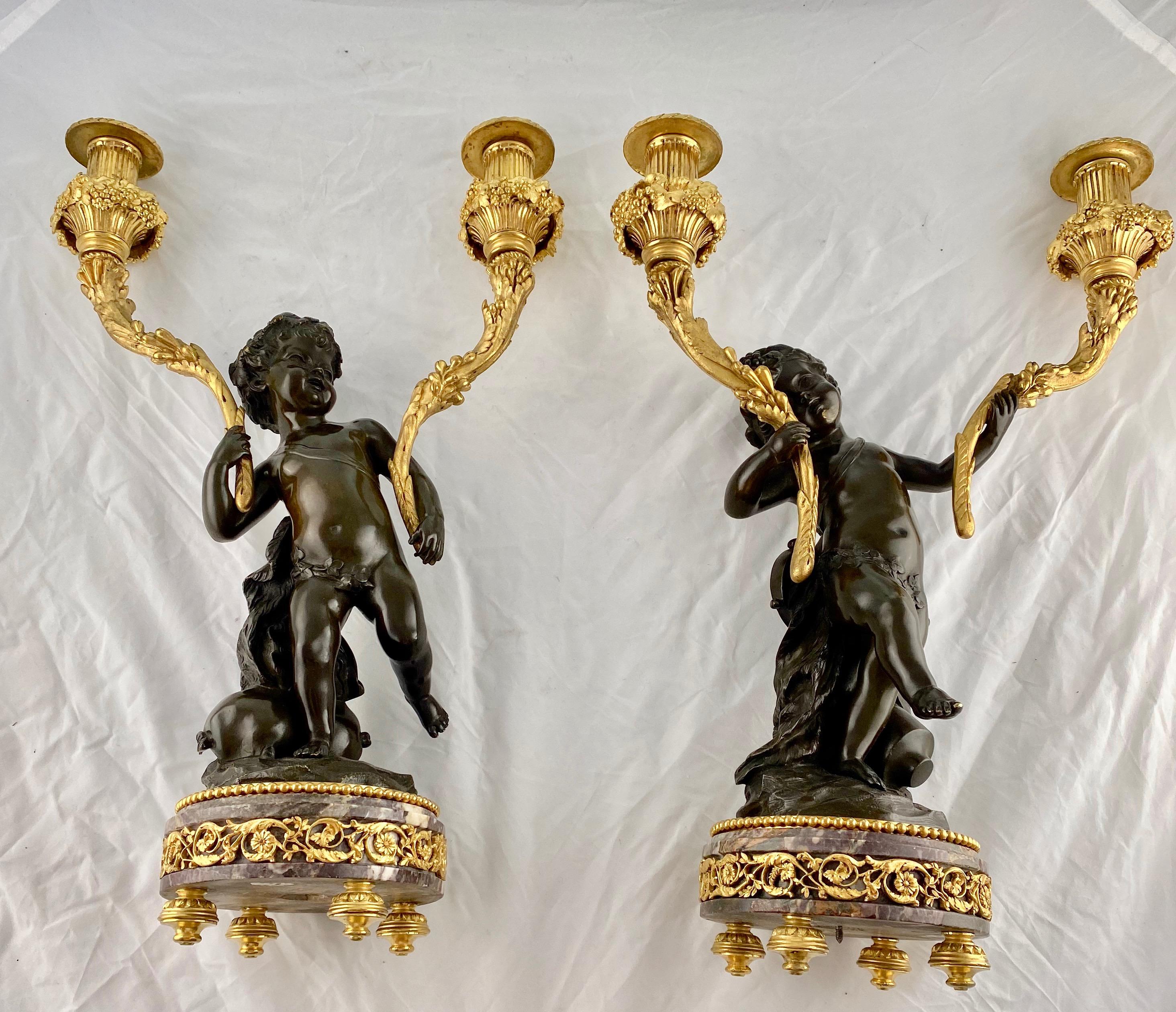Pair of French Candelabra, Late 18th C 3