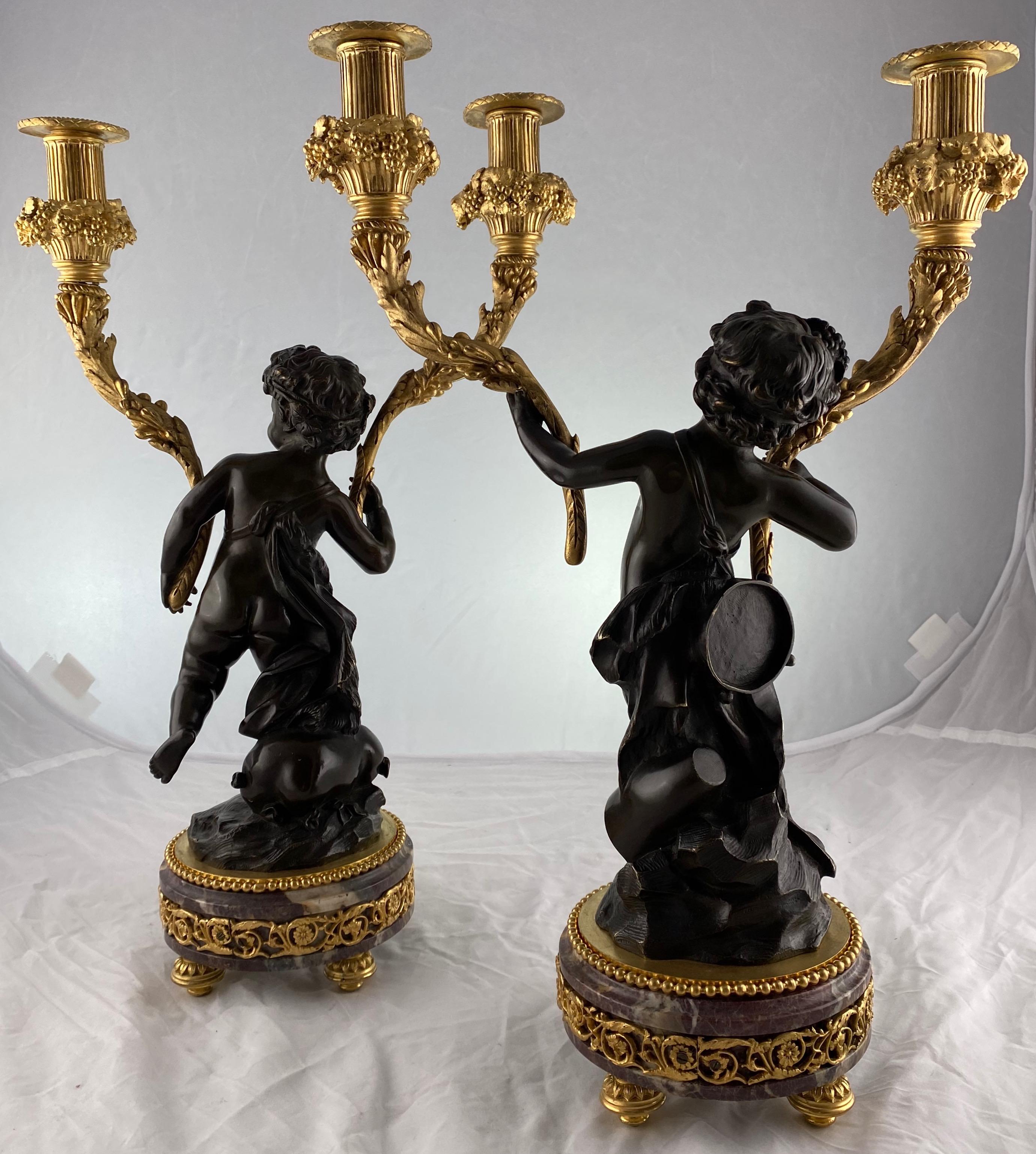 Louis XVI Pair of French Candelabra, Late 18th C