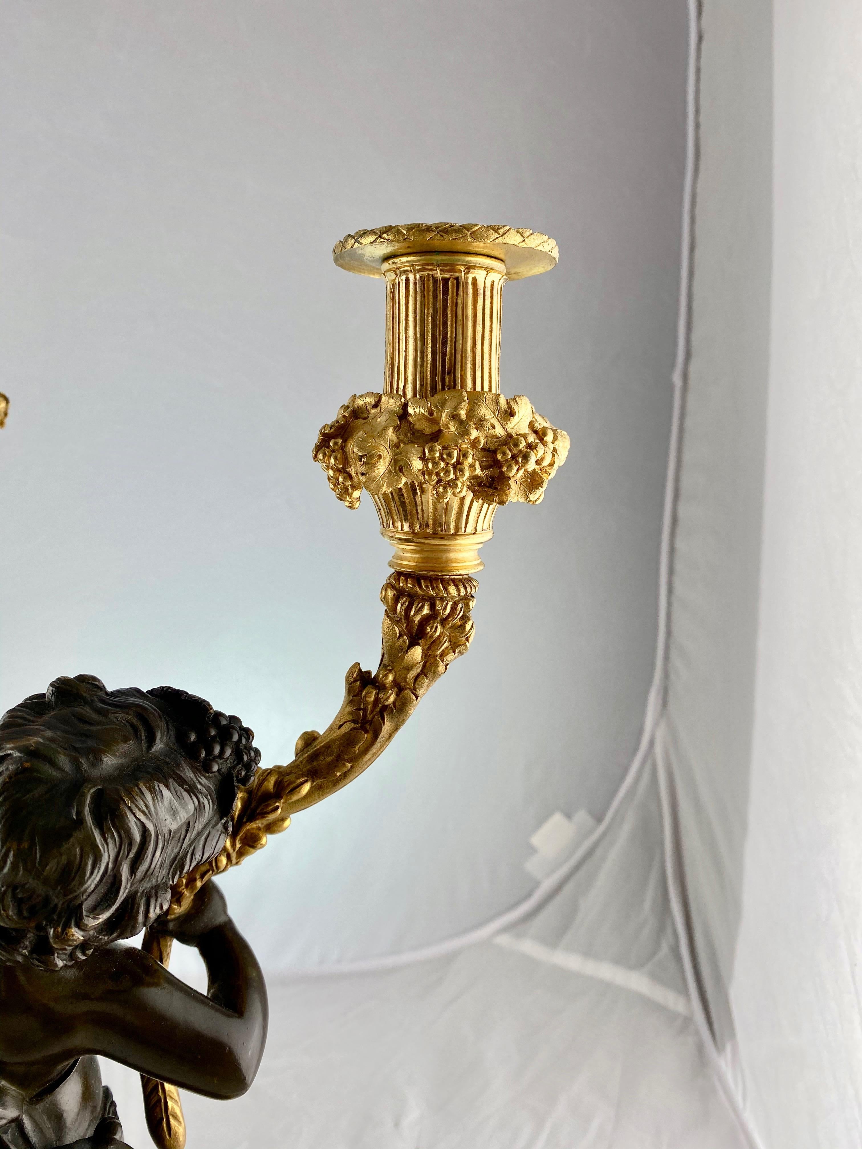 Pair of French Candelabra, Late 18th C In Good Condition In Stockholm, SE