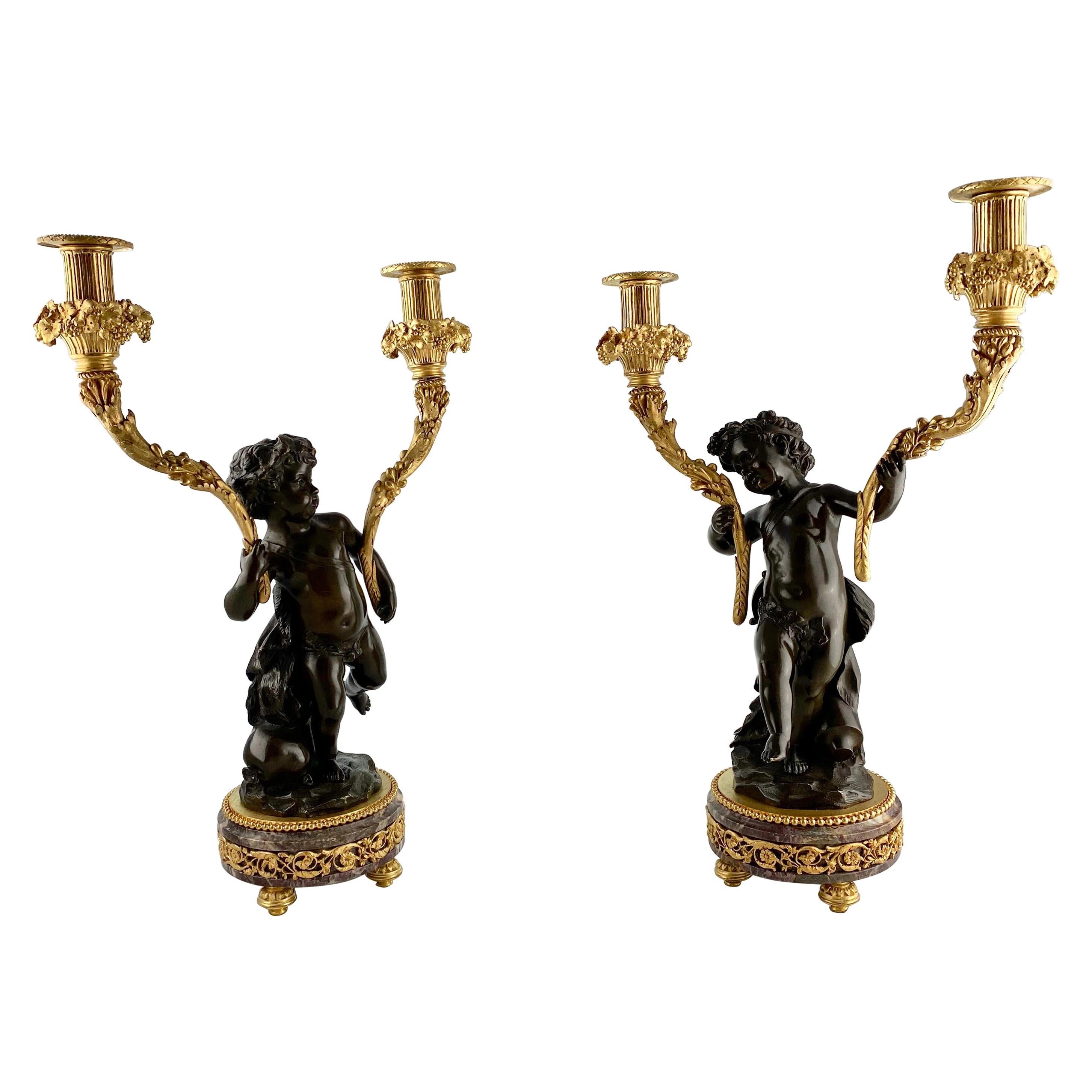 Pair of French Candelabra, Late 18th C