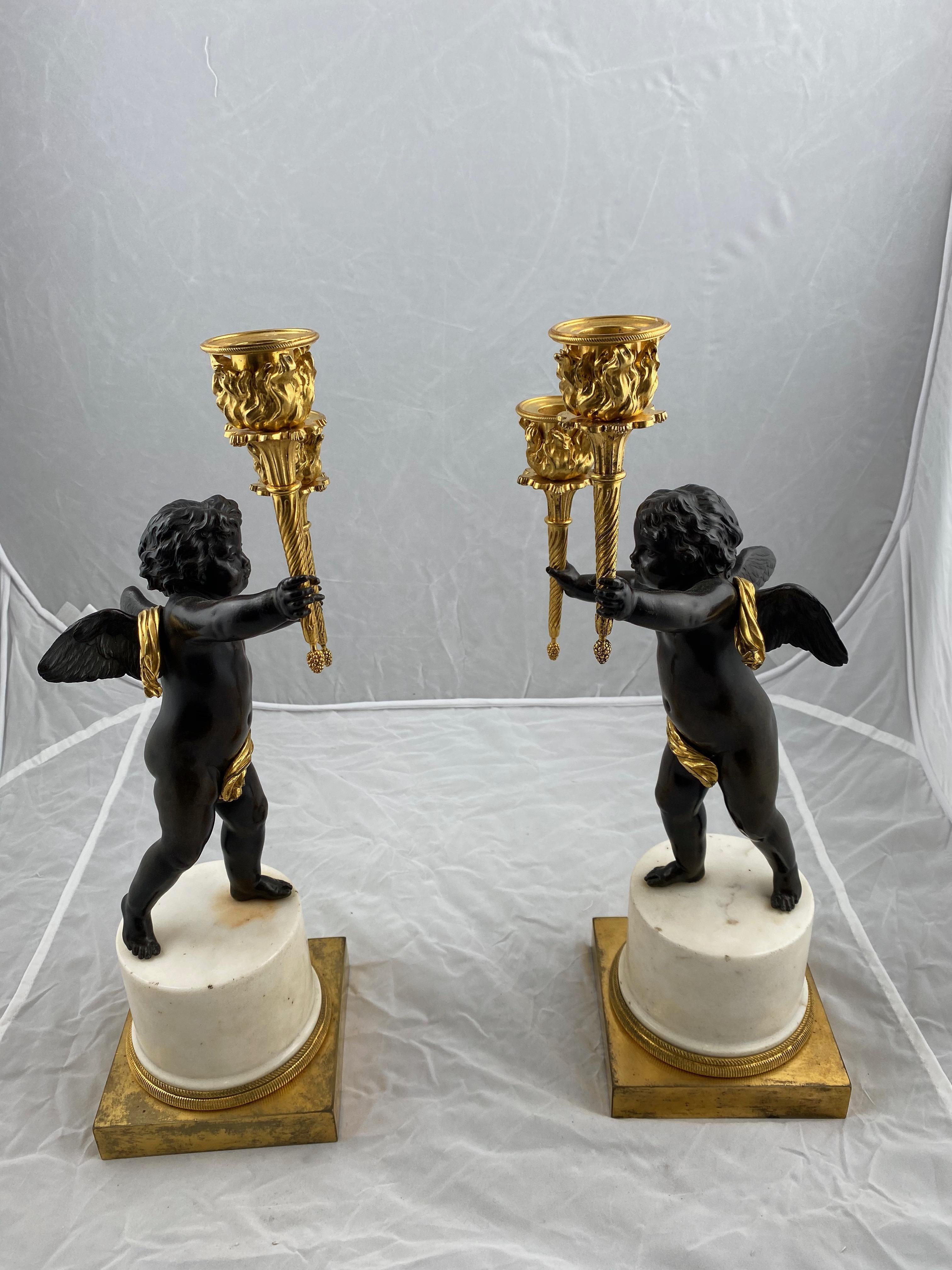 Pair of French Candelabra, Late 18th Century 5