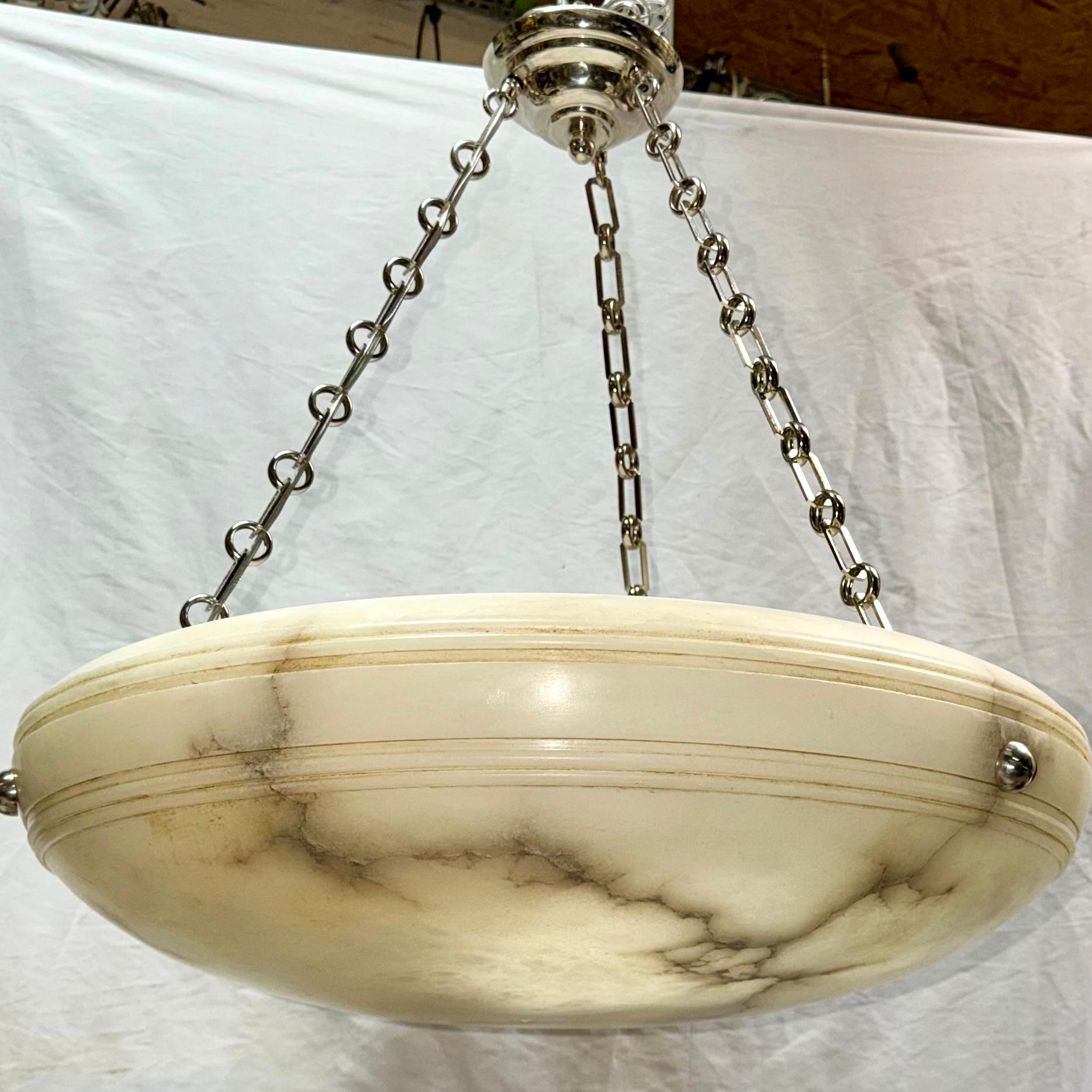 Pair of French Carved Alabaster Fixtures, Sold Individually For Sale at ...