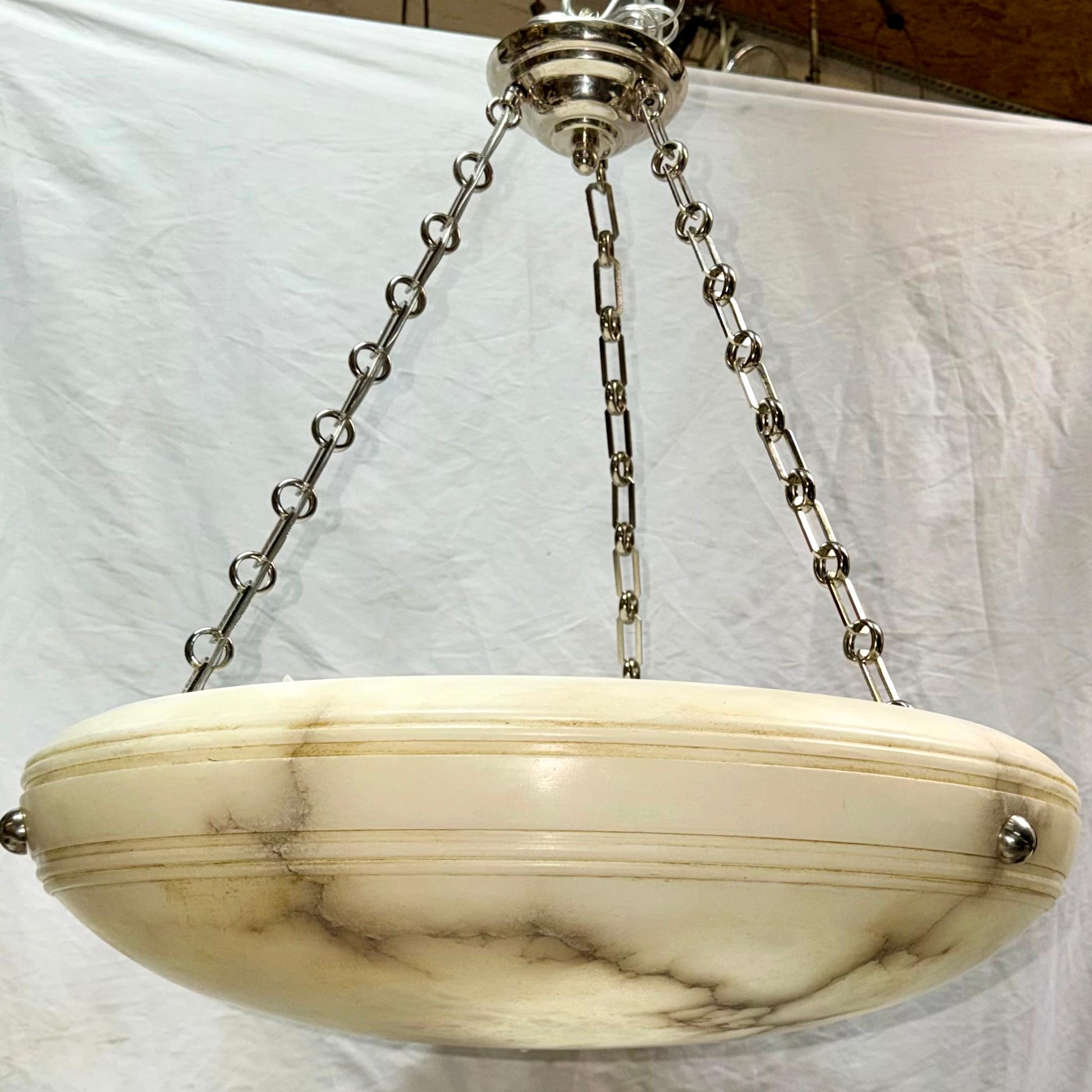 Pair of French Carved Alabaster Fixtures, Sold Individually For Sale at ...