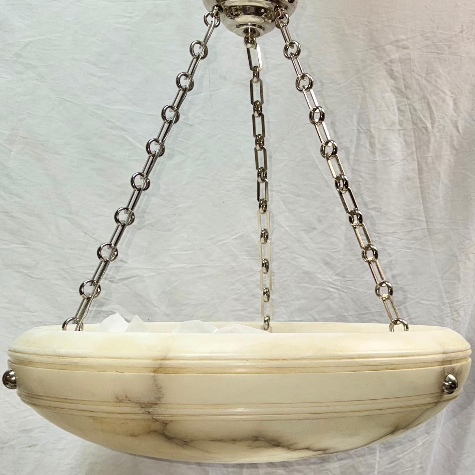 Pair of French Carved Alabaster Fixtures, Sold Individually For Sale at ...