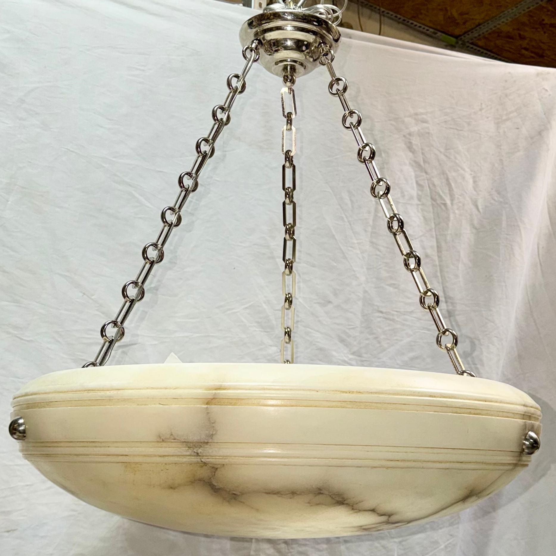Pair of French Carved Alabaster Fixtures, Sold Individually For Sale at ...