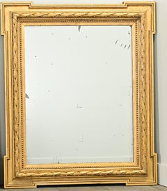 Pair of French Carved Gold Gilt Mirrors